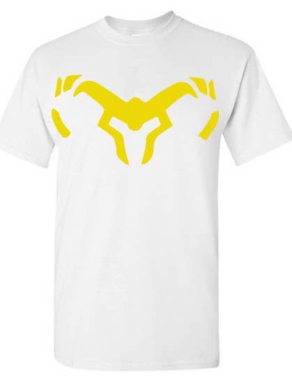 Solo de cor tribal jaune blanc T pour la vente par Gods of Gridiron War