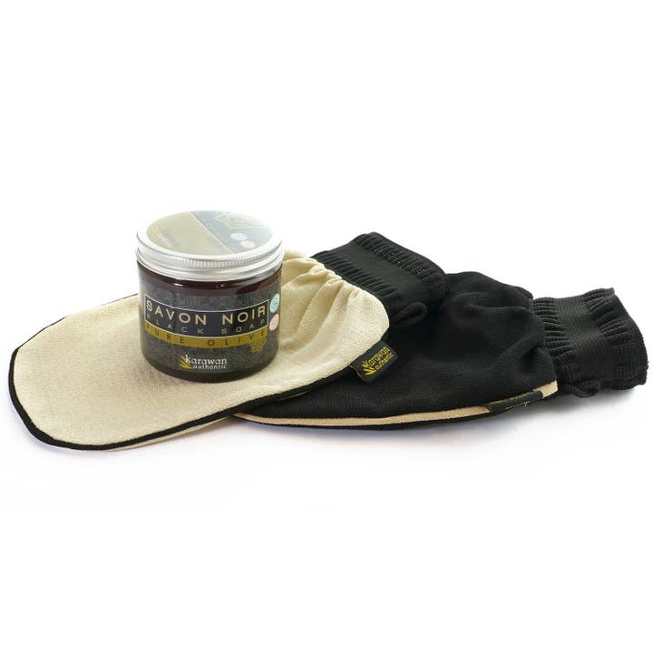 Karawan Authentic - Wholesale Exfoliating Gloves/Mitts - SET OF 2 KESSA BODY SCRUBBING GLOVES