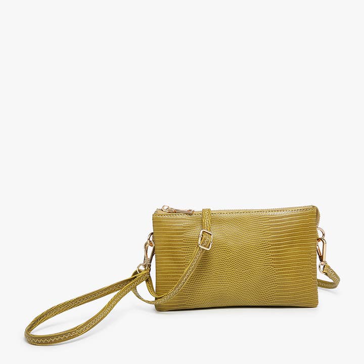 Jen & Co. - Wholesale Crossbody Bag - Women's - M013LZ Riley Lizard 3 Compartment Crossbody/Wristlet