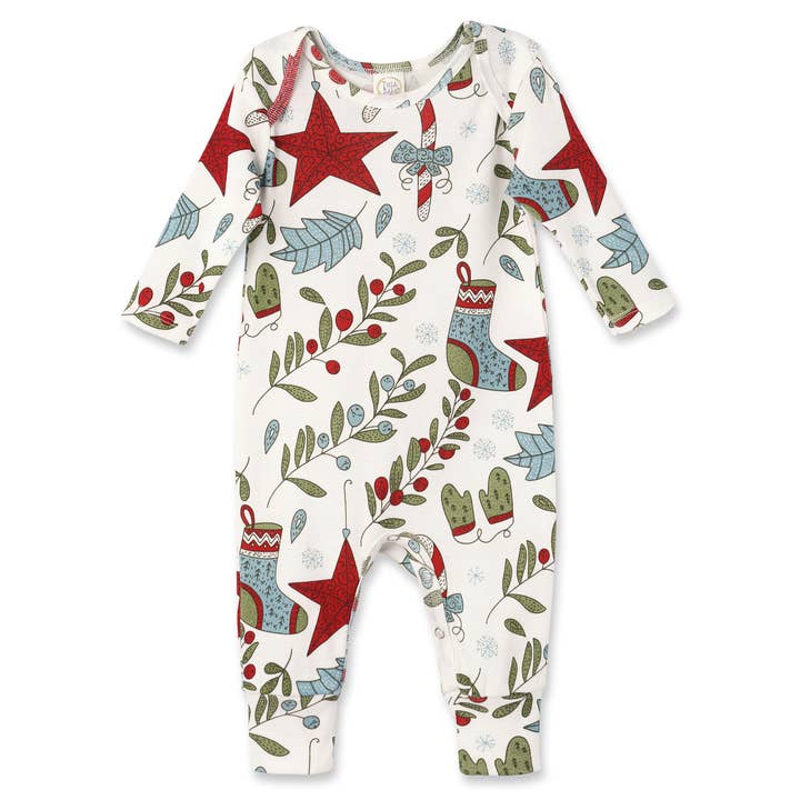 Tesa Babe - Wholesale Jumpsuit – Baby - Baby's Christmas Fancy Bamboo Romper