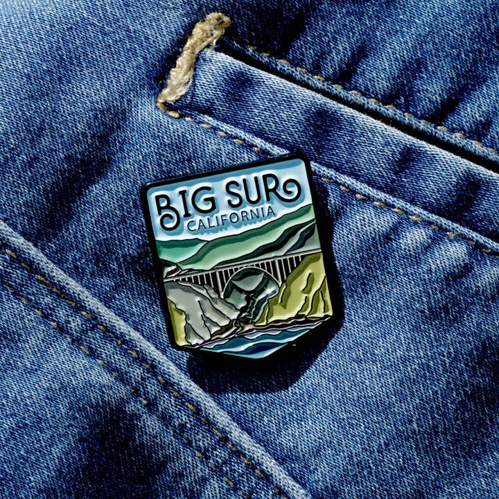 Squatchy - Wholesale Lapel Pin/Button - Big Sur California Enamel Pin6