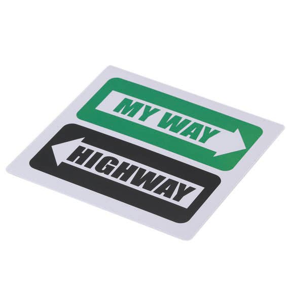 Open Road Brands, LLC - Wholesale Sticker - My Way Or Highway Sticker1