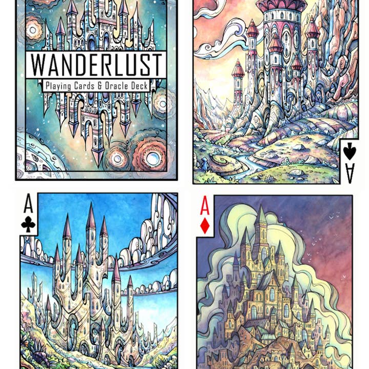 Corinne Roberts Illustration - Wholesale Playing Cards - Wanderlust Playing Cards & Oracle Deck1