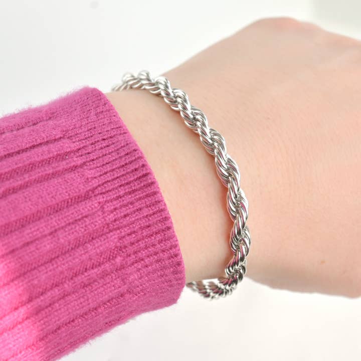 Blueyejewelry - Wholesale Link & Chain Bracelet - Bold 18k Gold Bracelets - Waterproof Thick Chain Bracelets11