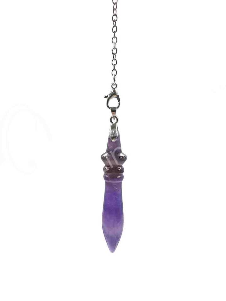(PC)PENDEL - ÄGYPTISCHER AMETHYST MIT SCHLICHTER KETTE für den Großhandel von Oceanic Linkways Inc