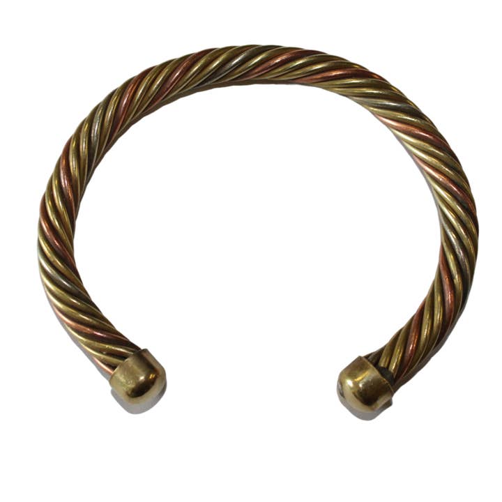 Tika - Wholesale Cuff bracelet - Copper Tri-Metal Cuff Bracelets - Three Styles5