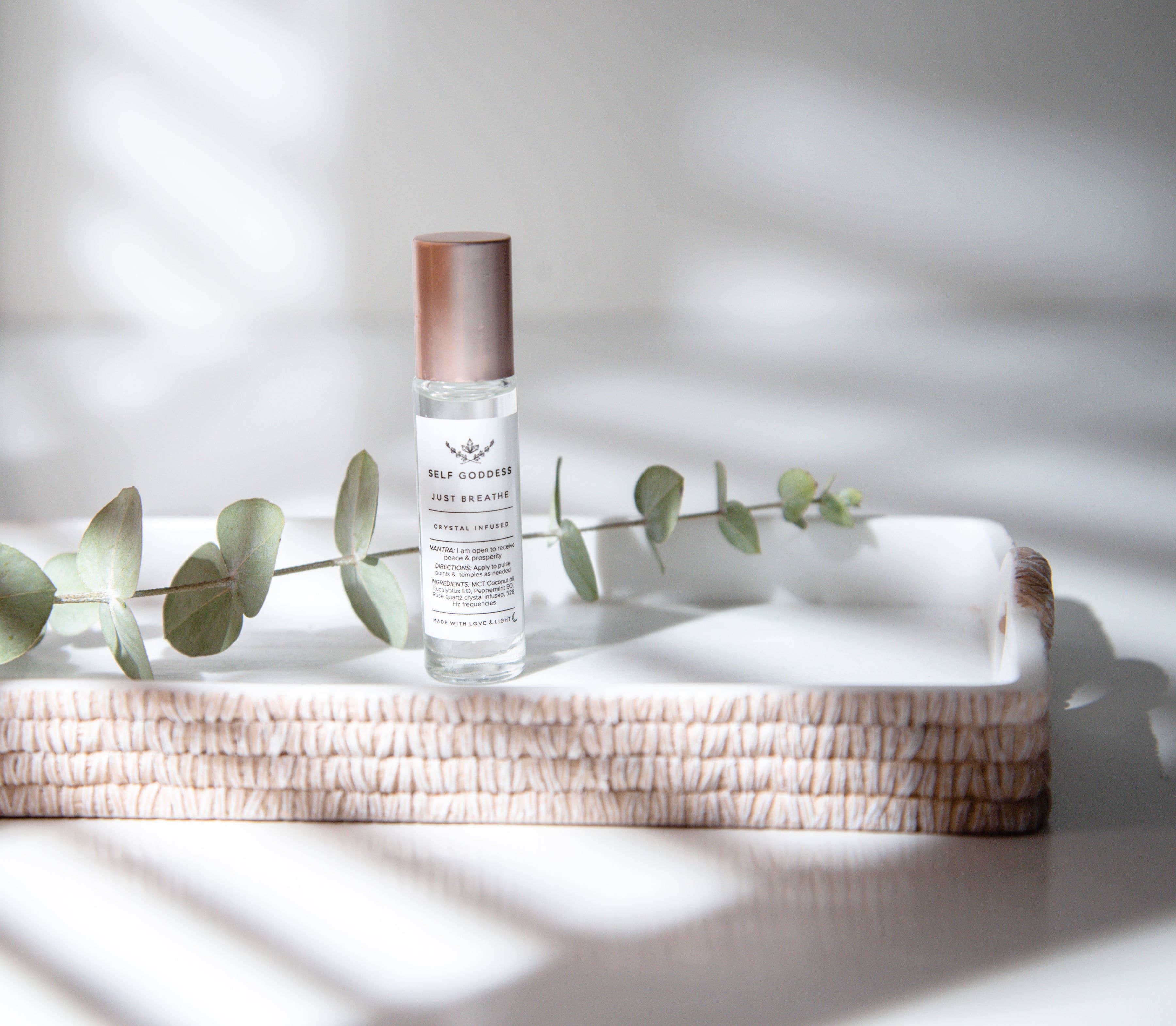 Self goddess - Wholesale Essential Oil Roll-On - Just Breathe Roller Blend - Crystal Infused