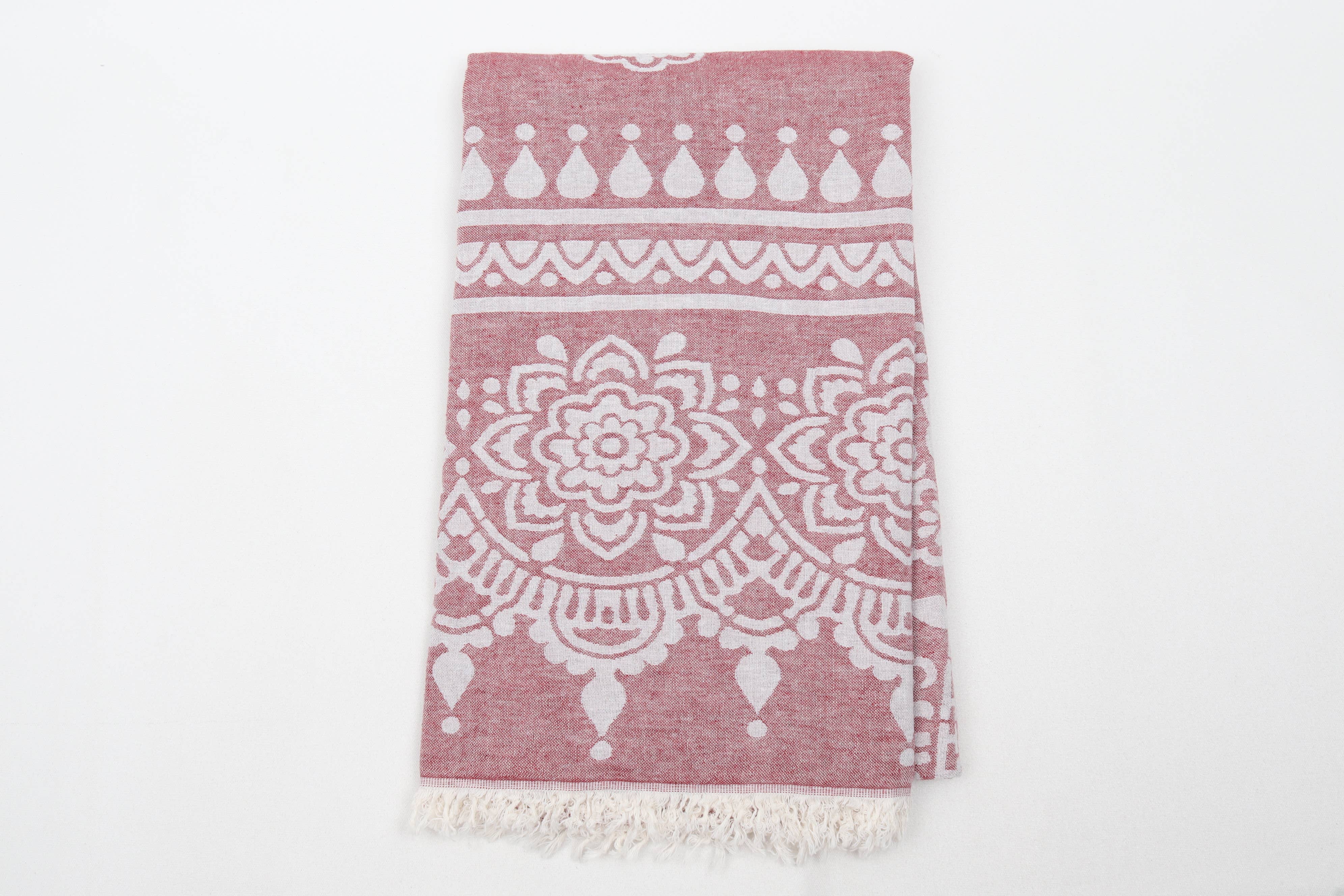 The Loom Wholesale - Wholesale Beach Towel - Floral Motif Turkish Cotton Hammam Towels1