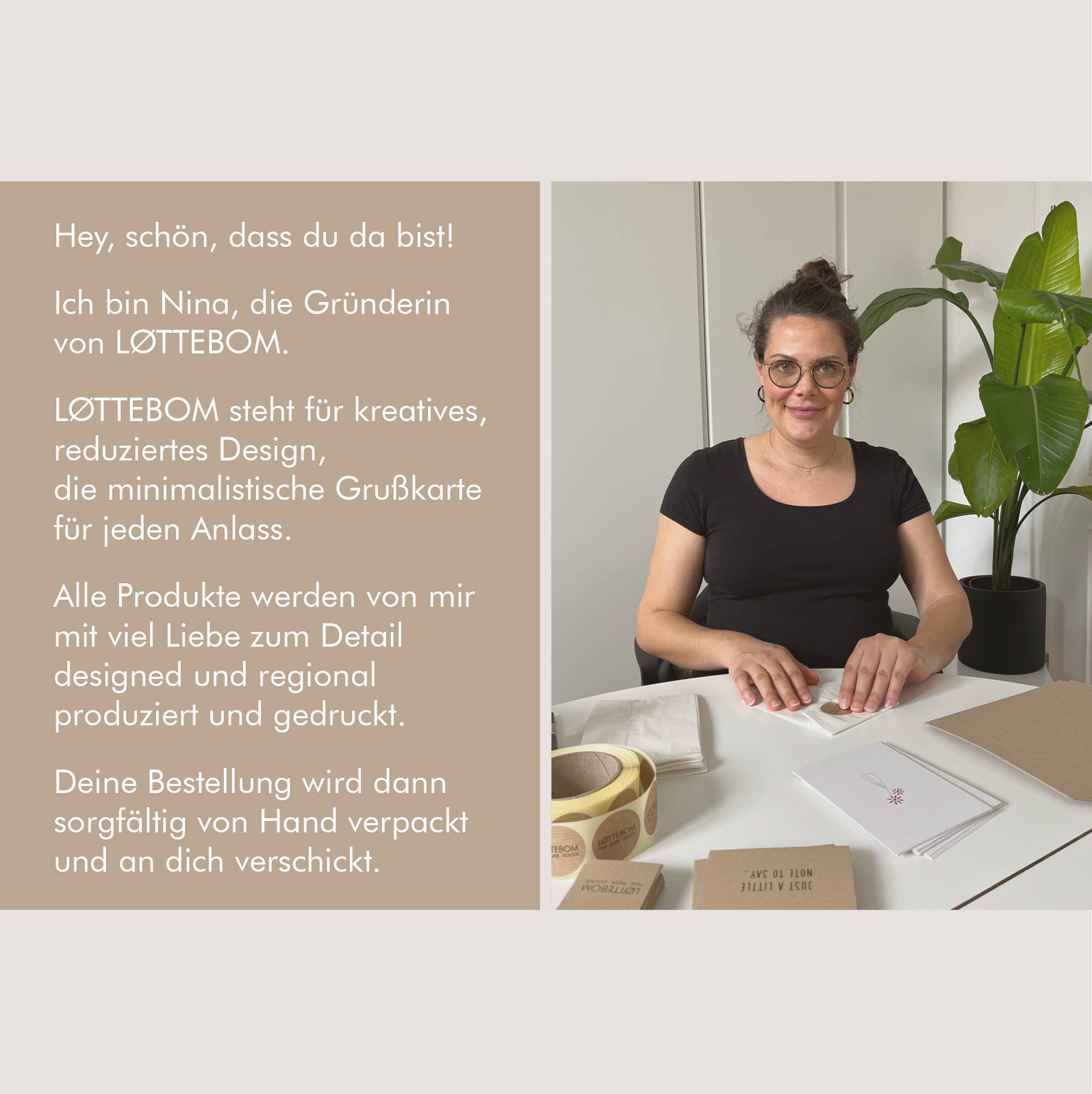 LØTTEBOM - Wholesale Love Card - Greeting card - "You make me smile"1