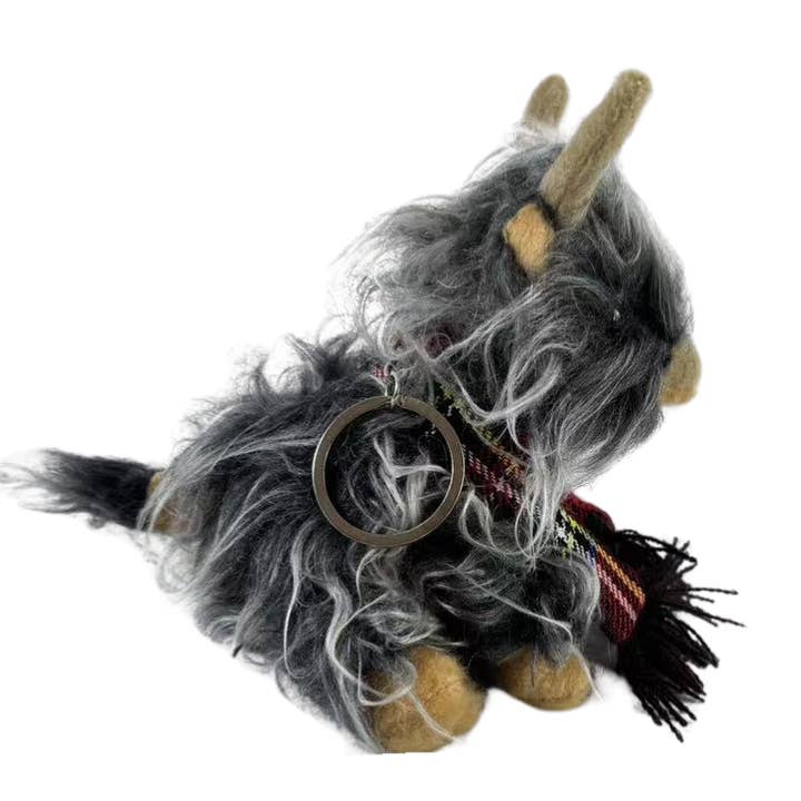 Mad Ally - Wholesale Stuffed/plush toy – Kids & baby - Hamish the Highland Cow Keyring Black2