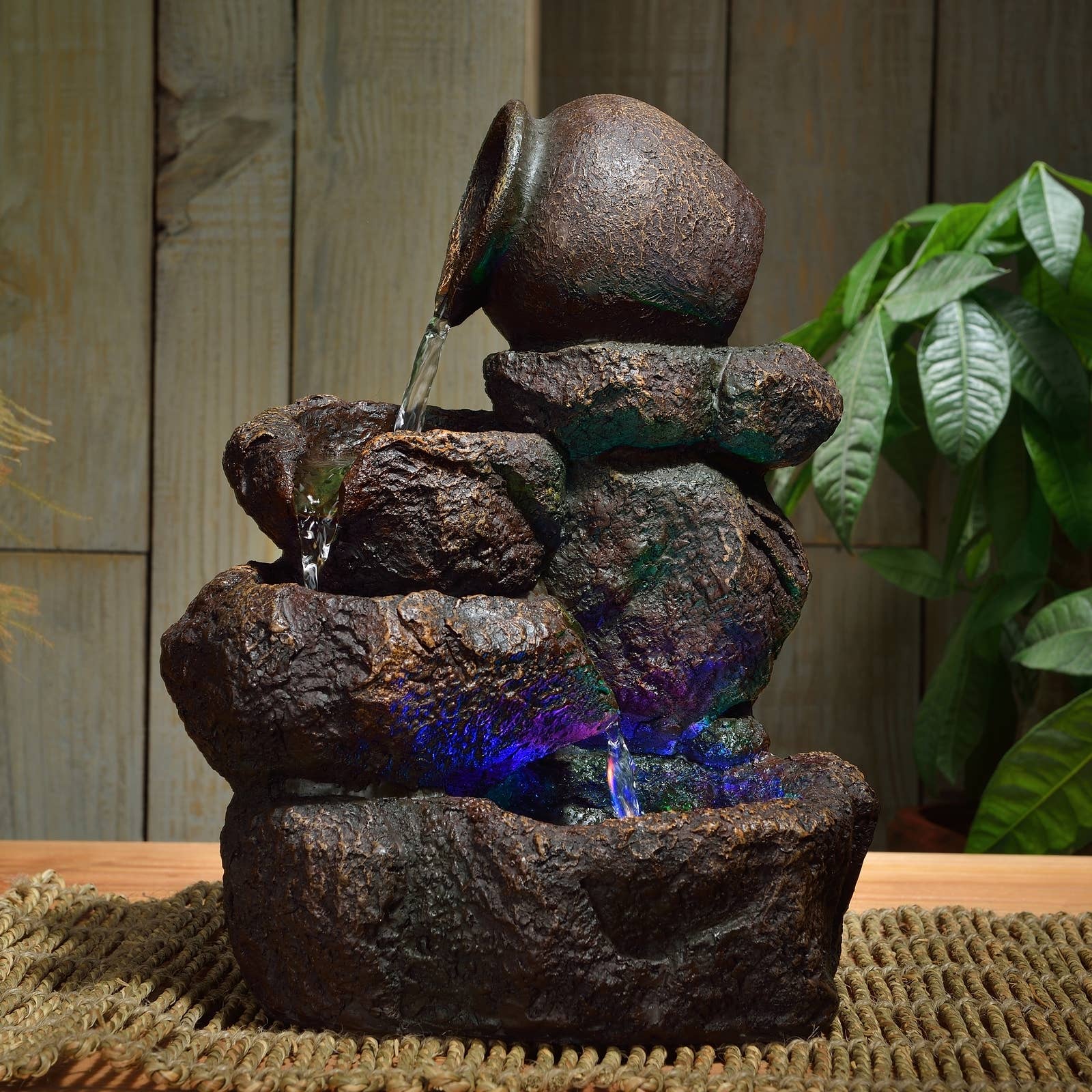 Zen'Arôme – wholesale Decorative tabletop object – Nivello Indoor Fountain with Cascading Flow10