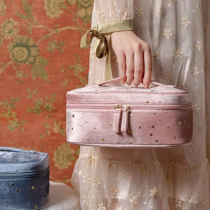 Crave by FW - Vente Trousses de maquillage/cosmétique - Trousse à cosmétiques en velours avec poignée7