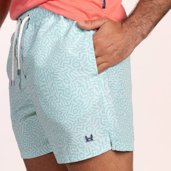 Fato de banho estampado graffiti menta por atacado de Custi Mikelo: Made in Spain