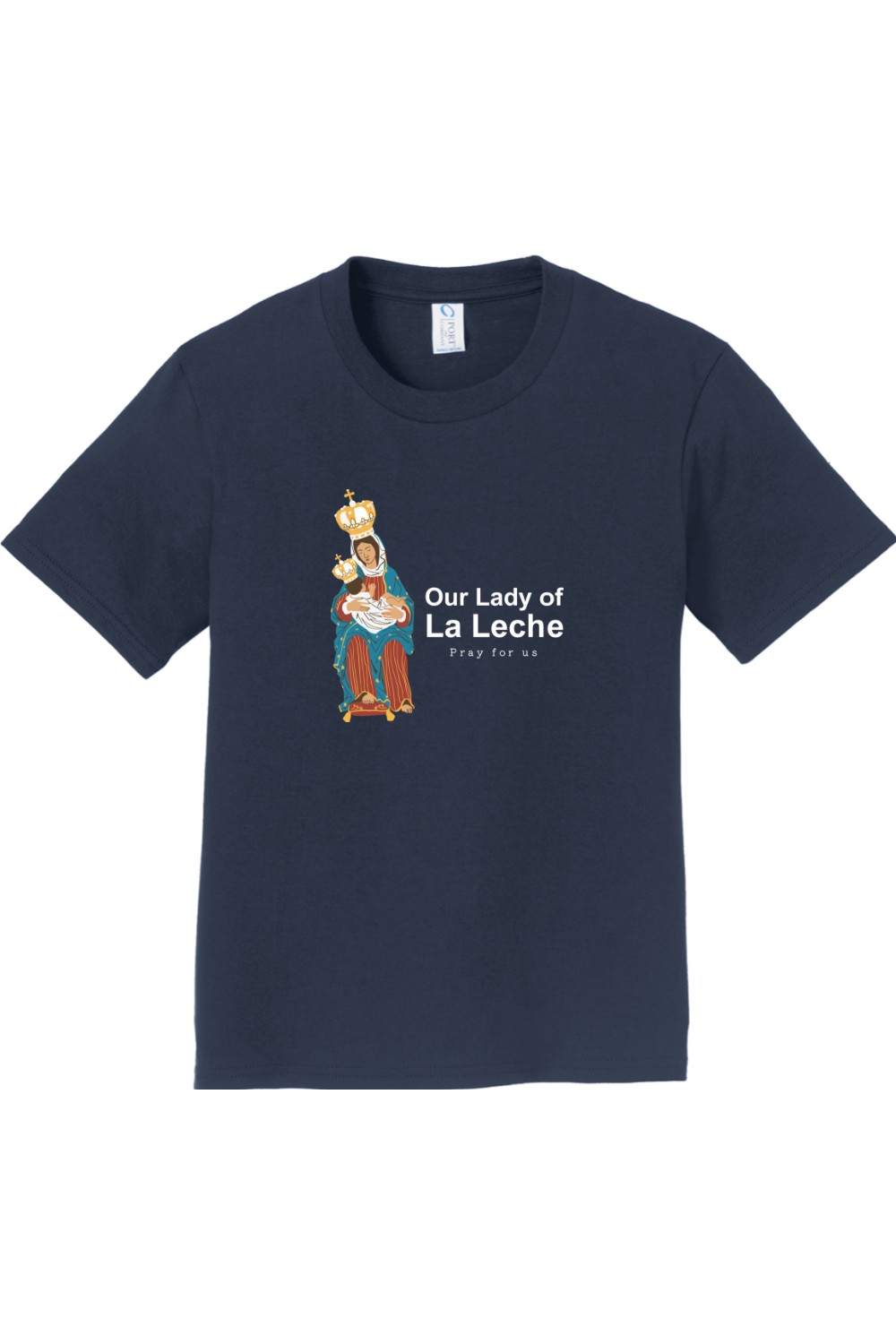 Sock Religious - Wholesale Screen Printed T-Shirt - Kids - Our Lady of Le Leche - Youth T-Shirt7