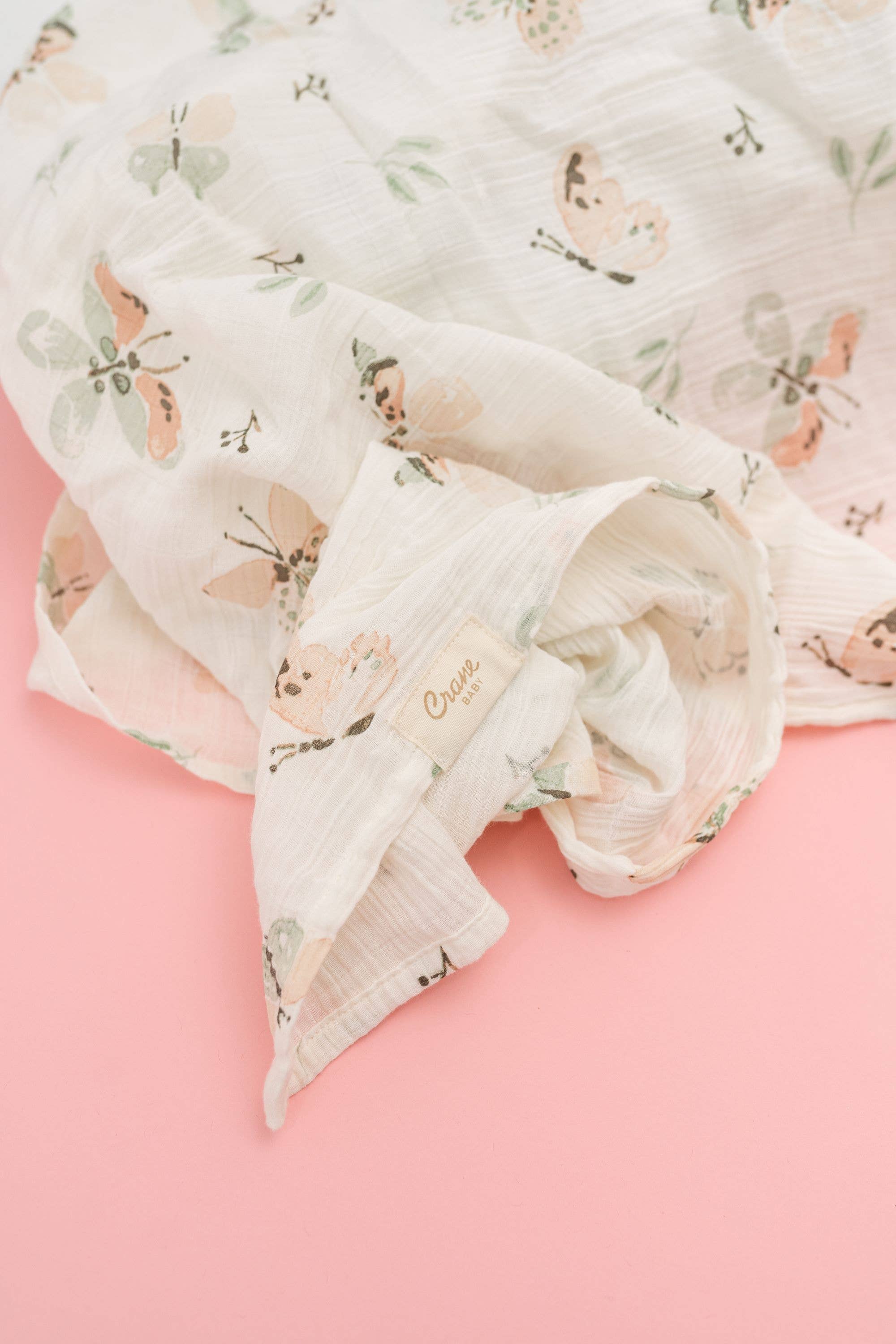 Crane Baby - Vente Ensemble de langes – bébé - Parker, 2 pièces Ensemble d'emmaillotage (papillon/arc-en-ciel)6