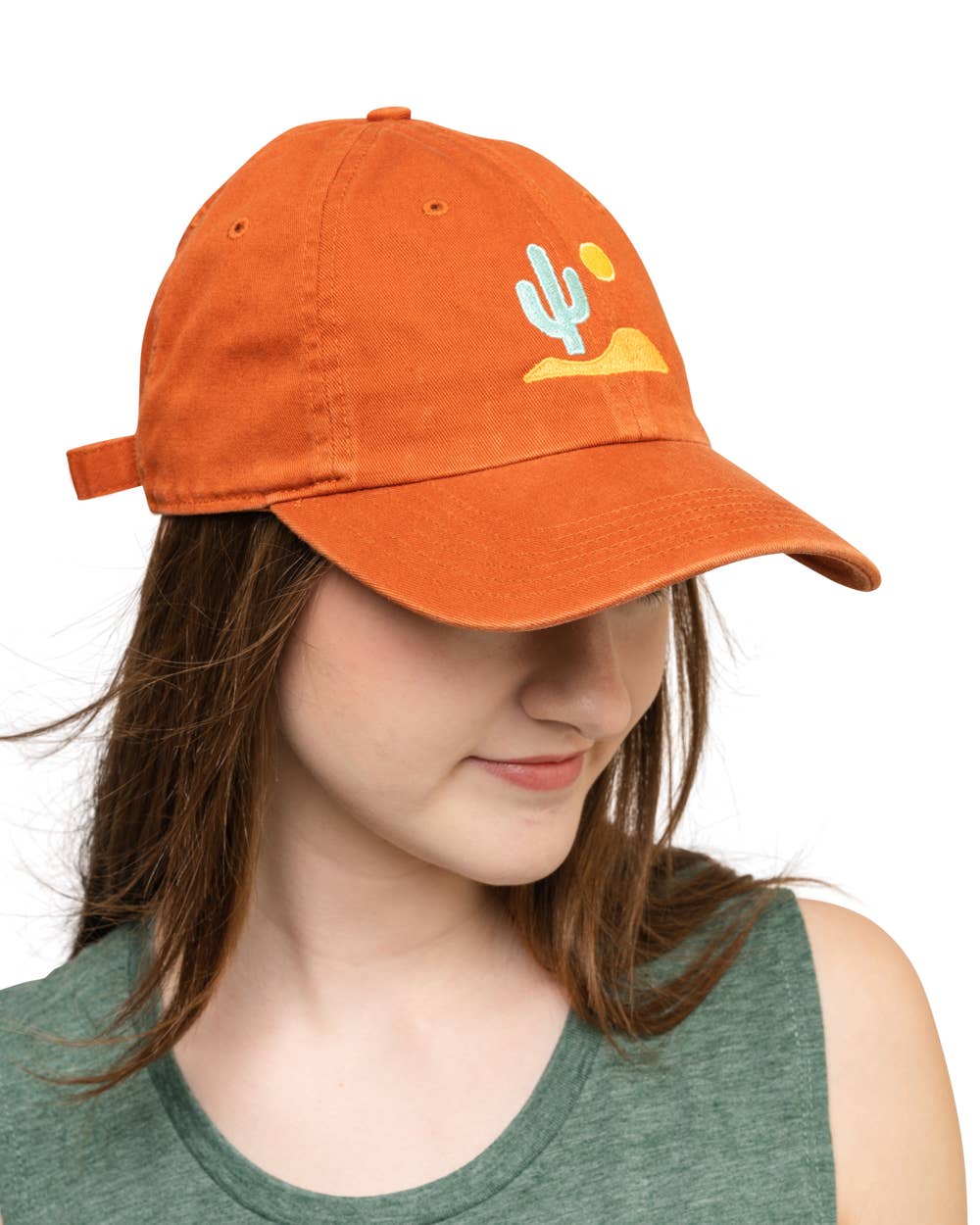 Keep Nature Wild - Vendita all'ingrosso Cappellino da baseball - Unisex - Cappello Lone Cactus Papà | Arancione bruciato6
