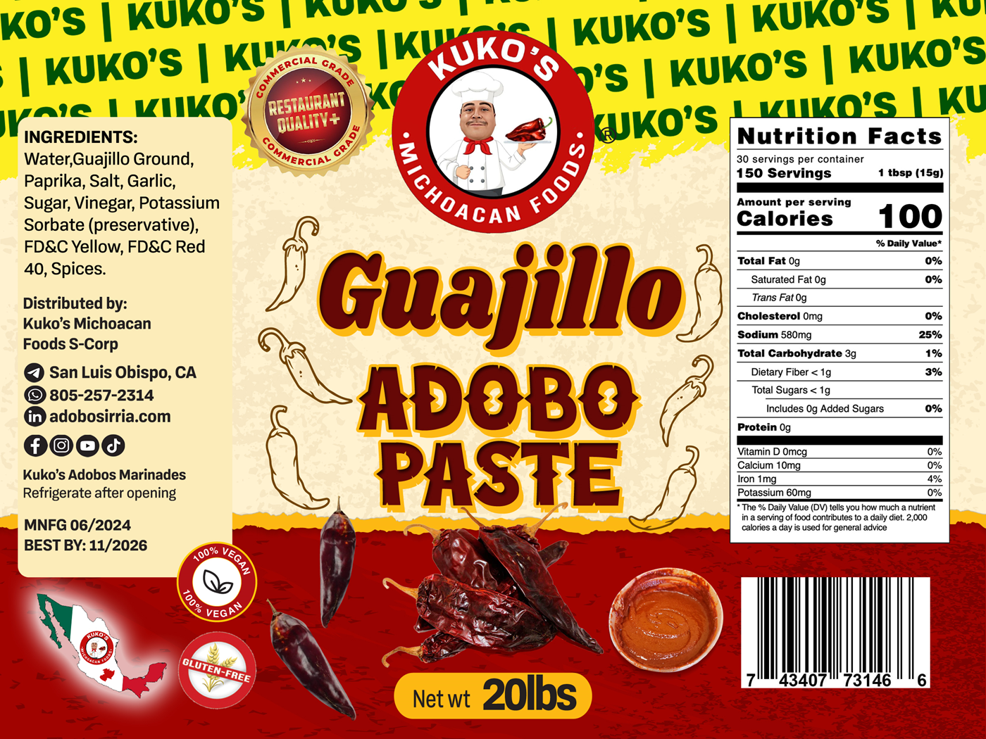 Kuko's adobos marinade sauce and seasoning - Wholesale Sauce - Guajillo Paste adobo marinade cooking sauce2
