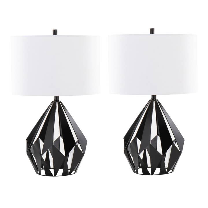 Geome Tri 28" Metal Table Lamp - Set of 2 for wholesale by LumiSource and Grandview Gallery