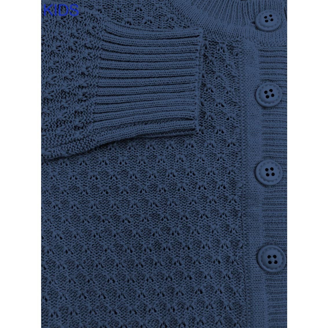 Mak - Vendita all'ingrosso Cardigan - Bambini - Cardigan corto all’uncinetto per bambina con bottoni vintage MK3514KID28