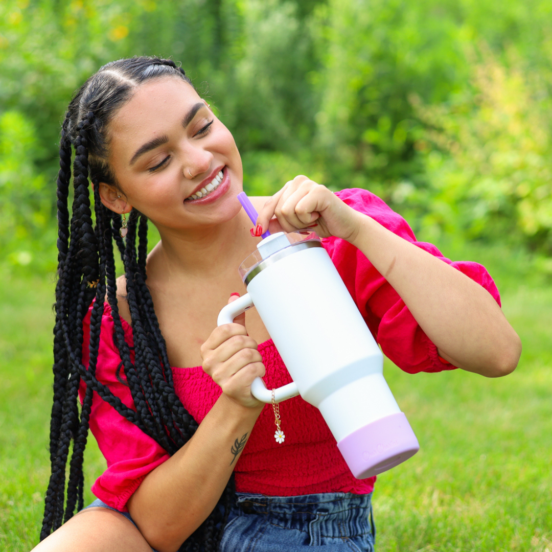 CharCharms - Wholesale Drinking Straw - 40oz Mixed Solid Straws (6 PK)6