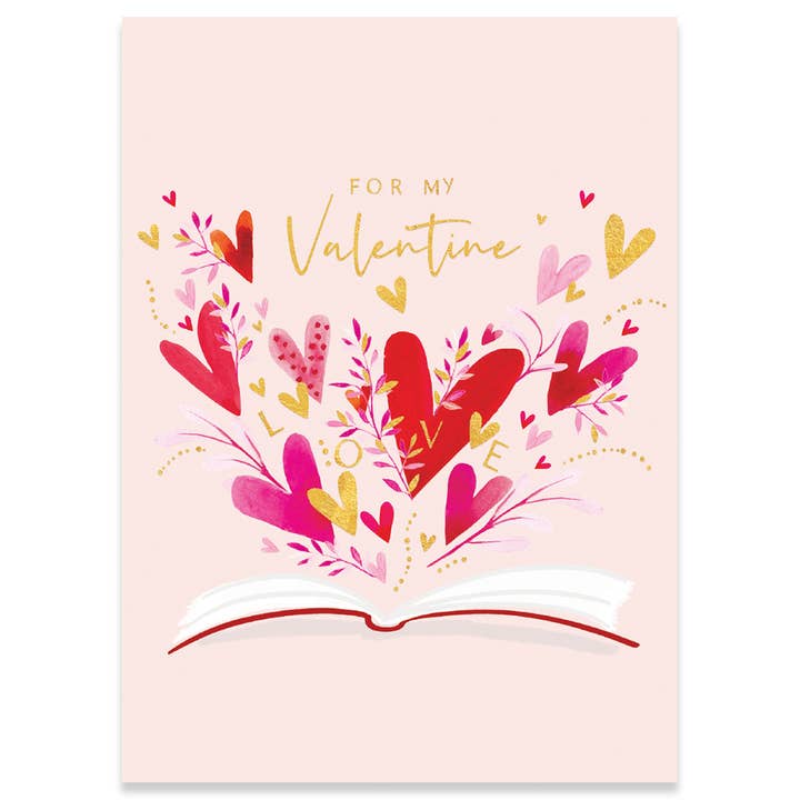 LOVE STORY | CARTE VALENTINE'S DAY CARD for wholesale by Calypso Cards LLC