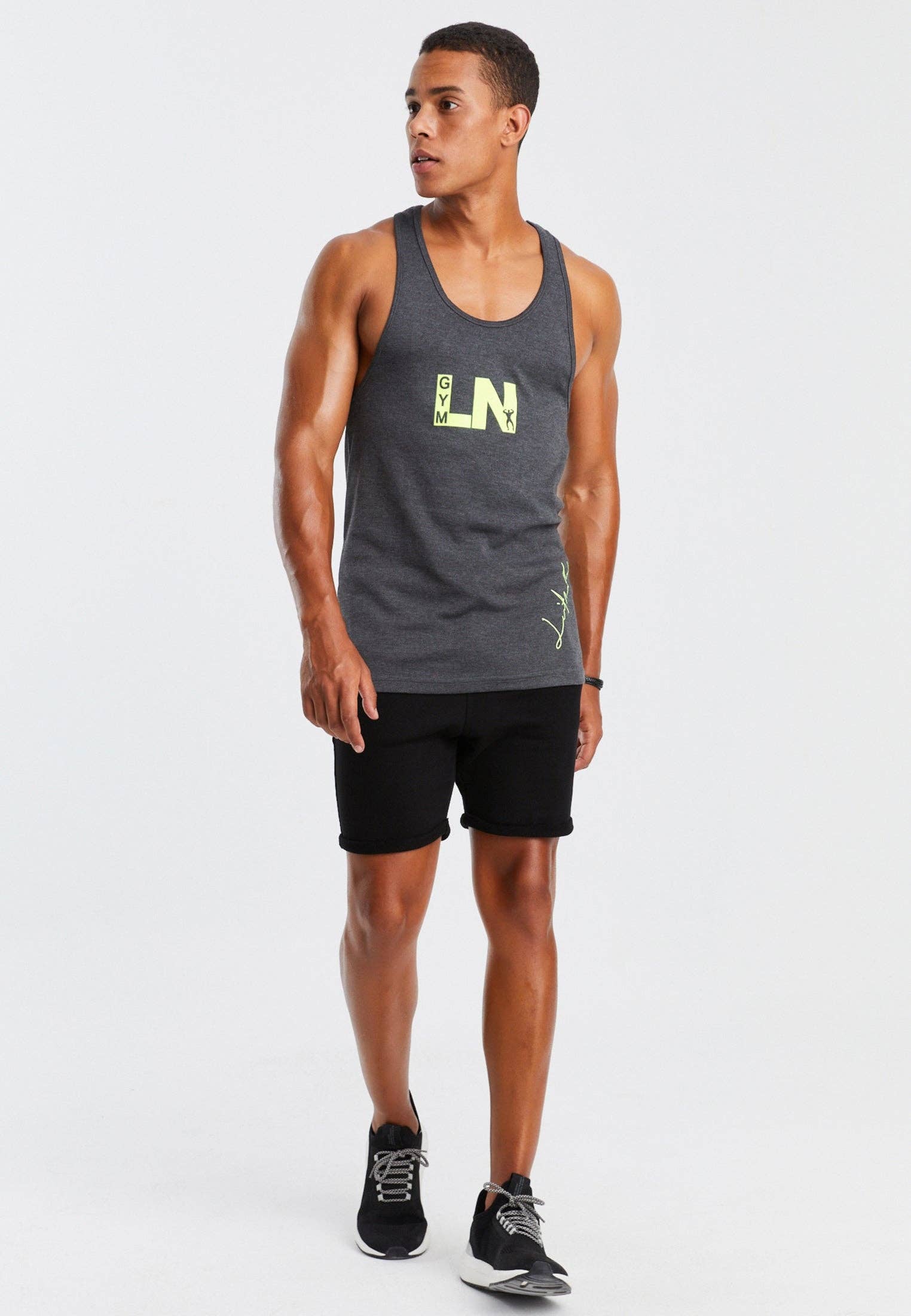 Leif Nelson GmbH - Wholesale Hemd - Heren - Heren gym stringer LN-620512