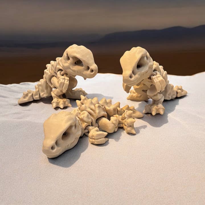 Tiny Skelett T-Rex 3D Figur (beweglich) - 3DPrintZoo für den Großhandel von Der Krämer Factory