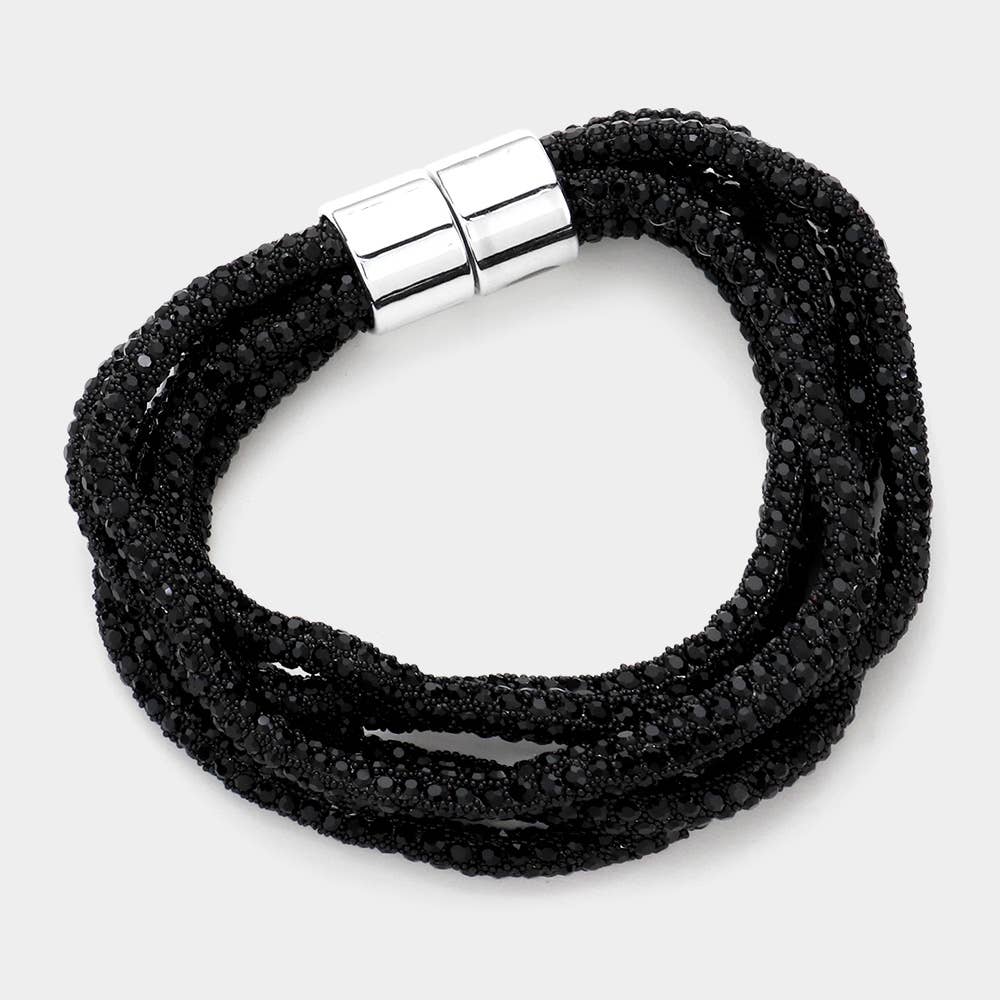 Sensibling Corp. - Wholesale Geweven/gevlochten armbanden - Bling Meerdere Lagen Magnetische Armband5