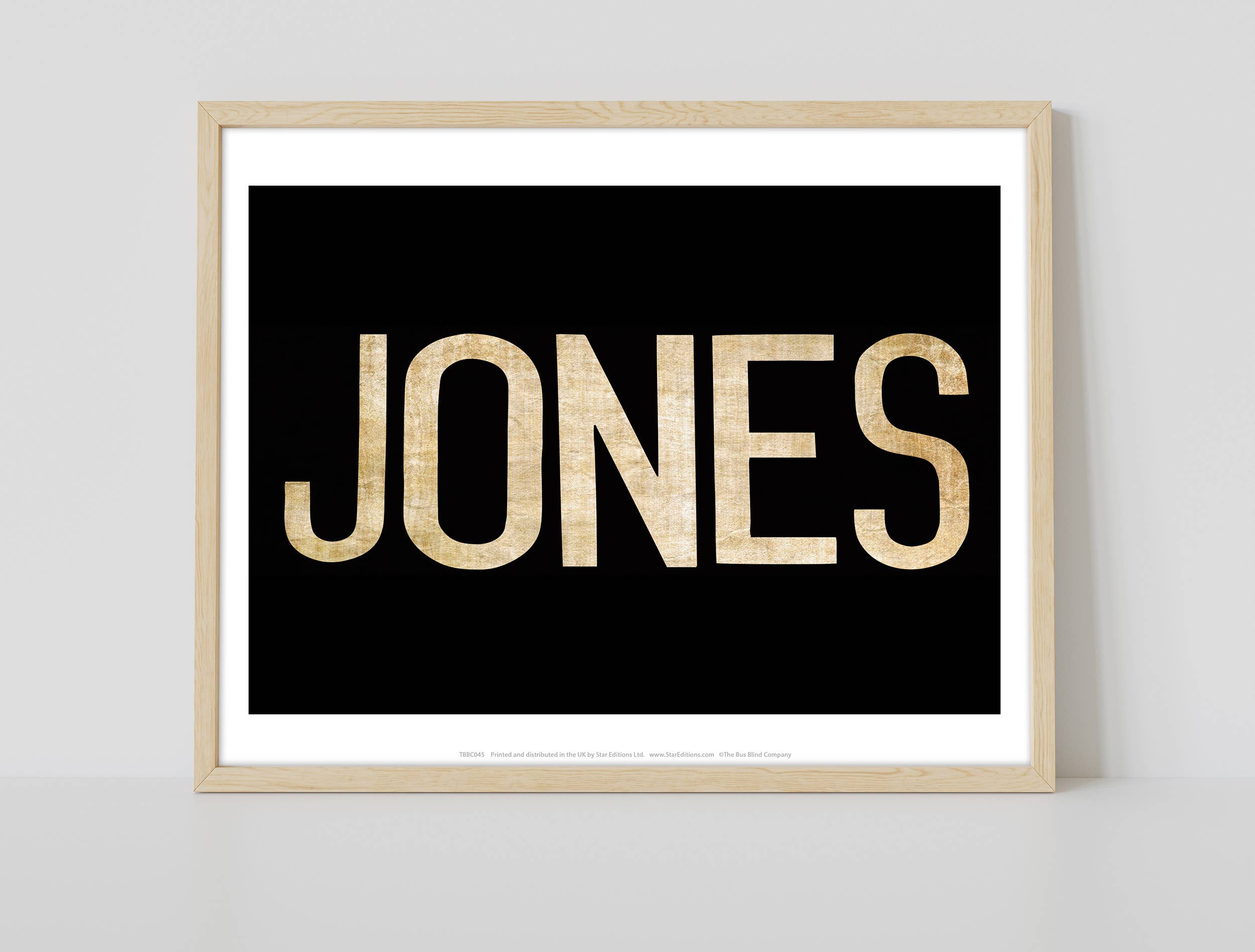 Star Editions - Vente Affiche d'art - Jones - Texte - Impression artistique de qualité supérieure 11 x 14 po1