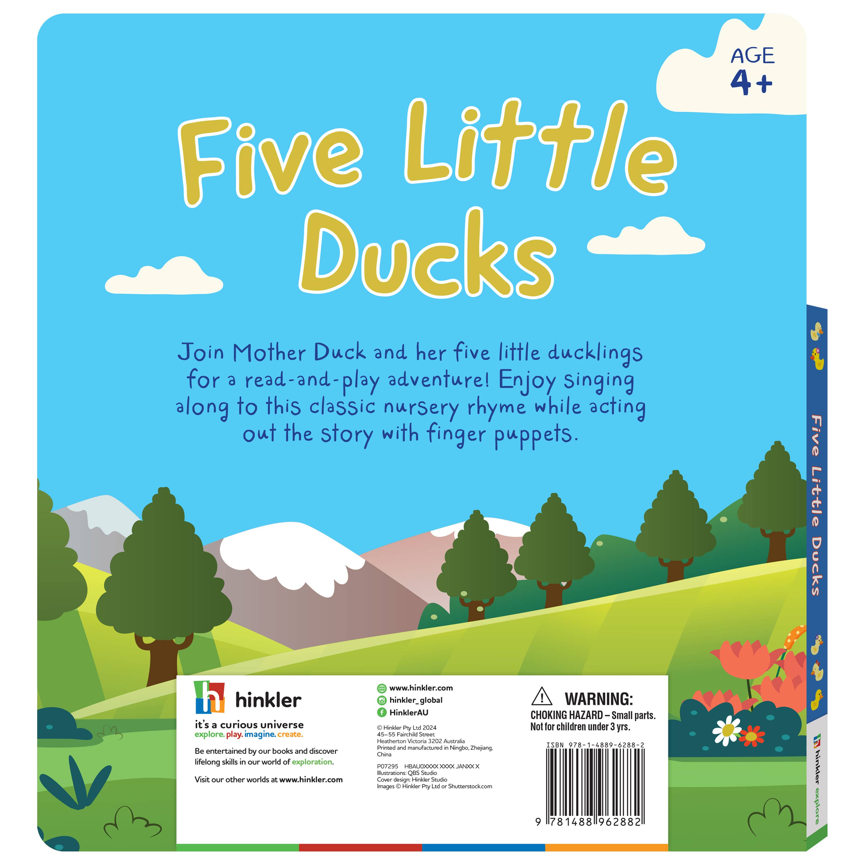 Hinkler Australia - Wholesale Baby and toddler book (0–2) - Five Little Ducks Finger Puppet Book4