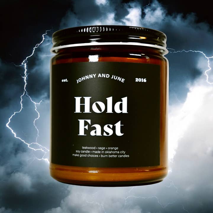 Johnny and June - Wholesale Jar/Filled Candle - Hold Fast 8oz Soy Candle2