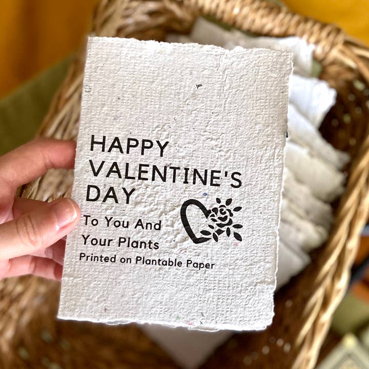 Rockywoods Studio - Wholesale Valentine's Day Card - Happy Valentine's Day Plantable Greeting Card0