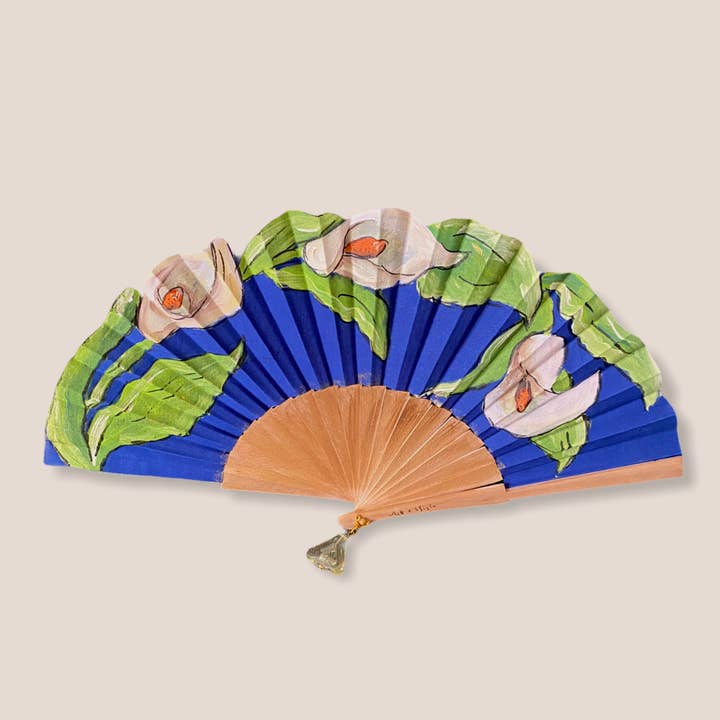 Arte e sfizio - Wholesale Handheld Folding Fan - Hand painted fans in fabric and wood4