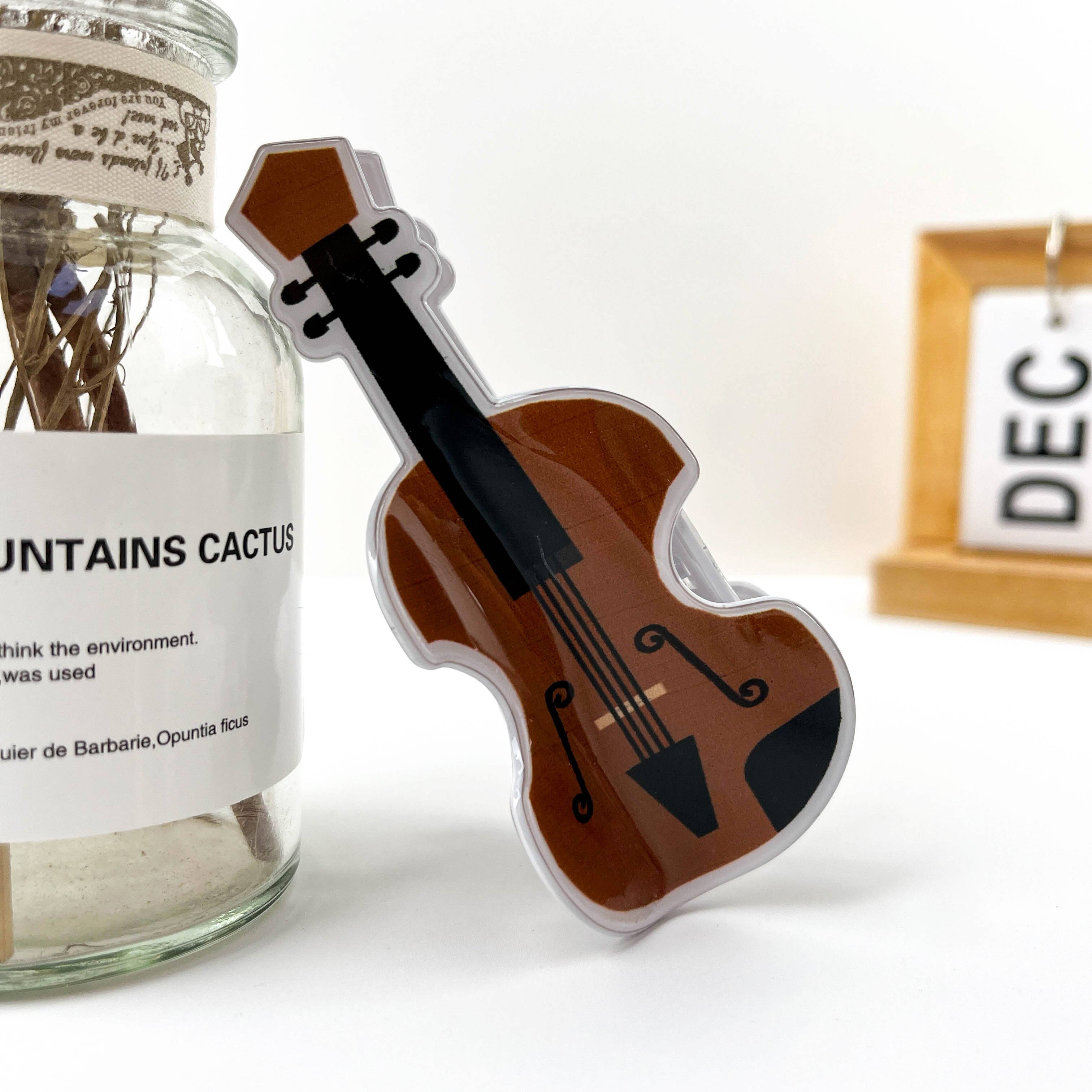 mildstyles - Wholesale Hair clip – Women’s - Leopard Print Guitar Creative Musical Instrument Hair Clip7