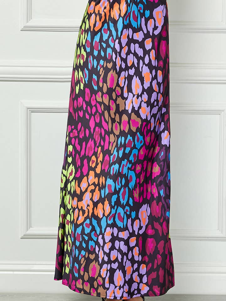 Jupe Longue Imprimé Animal Coloré S9137 pour la vente par See and Be Seen