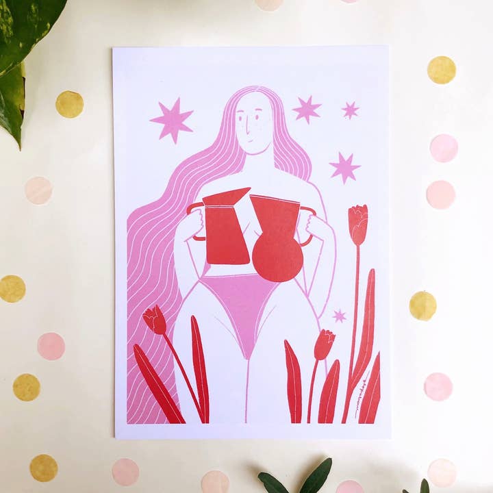 Jugs Print for wholesale by Uschie