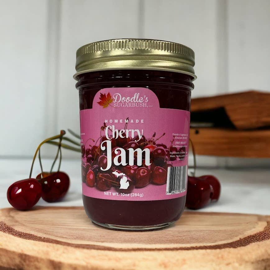 Doodle's Sugarbush, LLC - Pure Michigan Maple Syrup - Wholesale Jam/Jelly - Cherry Jam - 10 oz.1