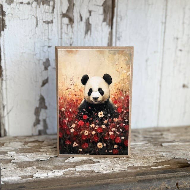 HMK1035B Bloque de Amor Panda para venta al por mayor de JanMichaels Art & Home