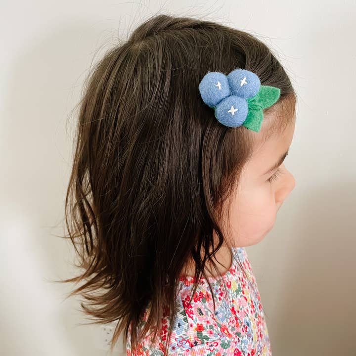 delphinette - Wholesale Hair Clip - Kids - Blueberry Hair Clip
