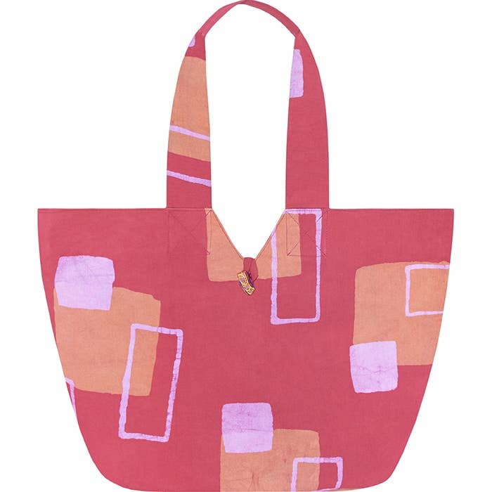 Global Mamas - Wholesale Tote Bag - Women's - Basket Tote Bag: Urban - Melon-Organic