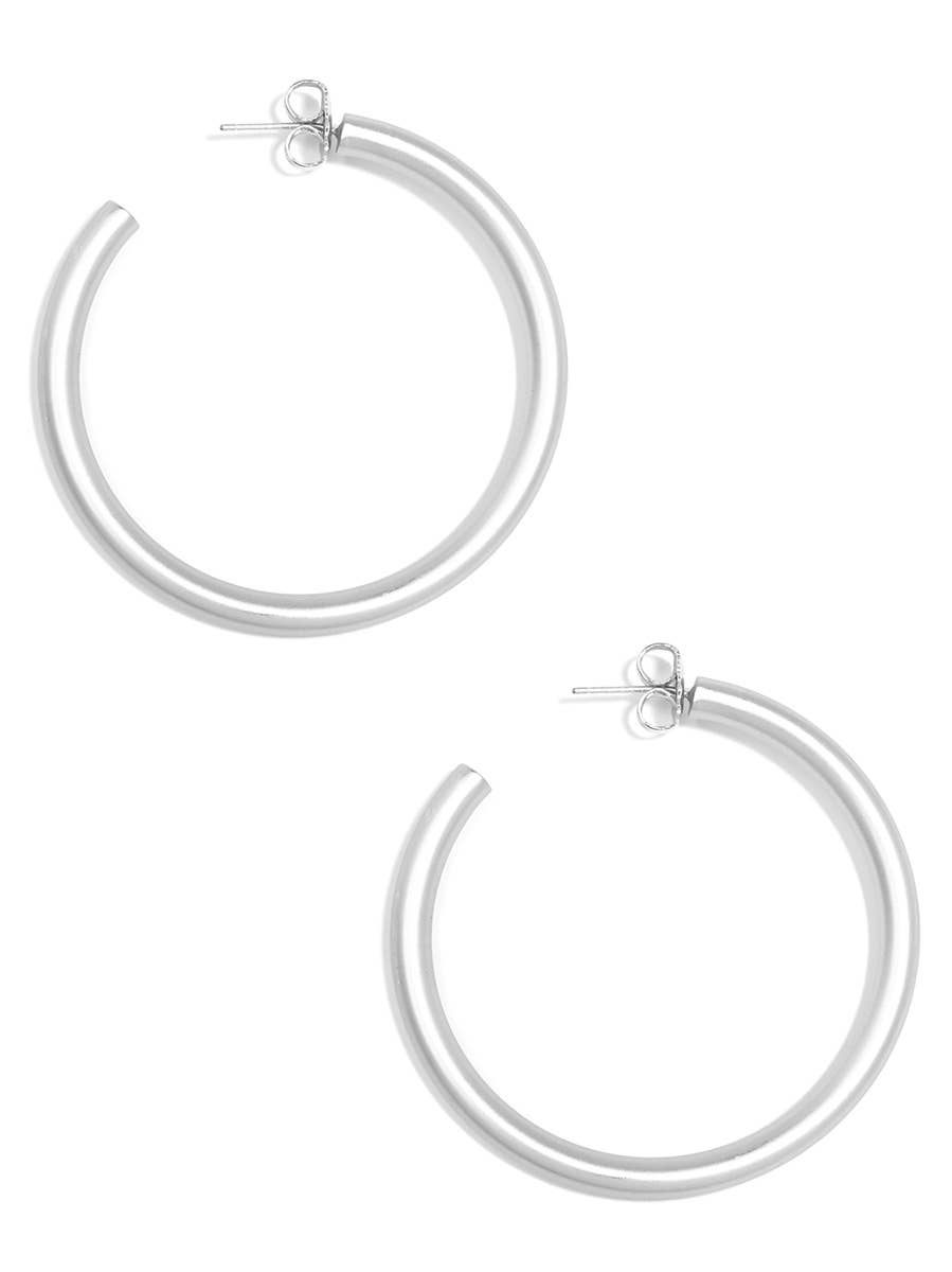 ZENZII Jewelry - Wholesale Hoop Earrings - Matte Finish Large Hoop Earring2