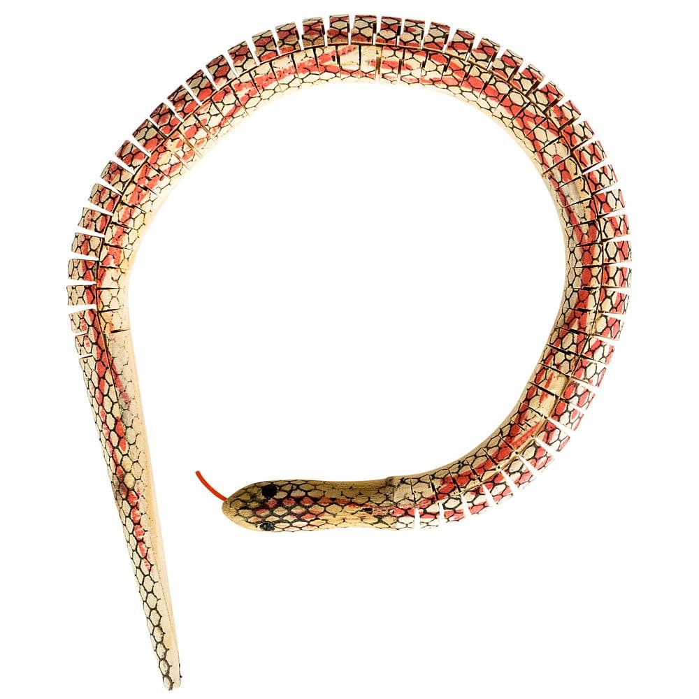 La Luna Bella - Toys – wholesale Klassisk leksak - Barn – 20" WOODEN WIGGLY SNAKE LLB barnleksaker1