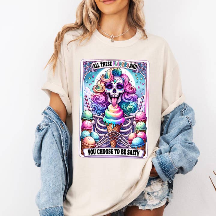All These Flavors and You Choose To Be Salty Shirt for wholesale by EnjoyMyDesign