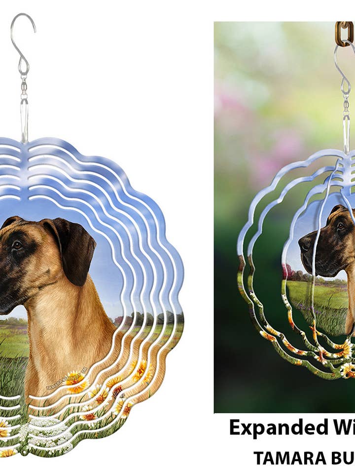 Great Dane Fawn Uncropped - Wind Spinner for wholesale by Pet Gifts USA, LLC