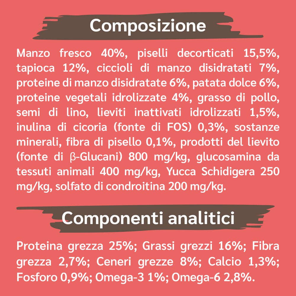 Pettech S.r.l. - Wholesale Pet Food - Dog - Kibble with Fresh Beef, Potatoes, and Peas for Adults2