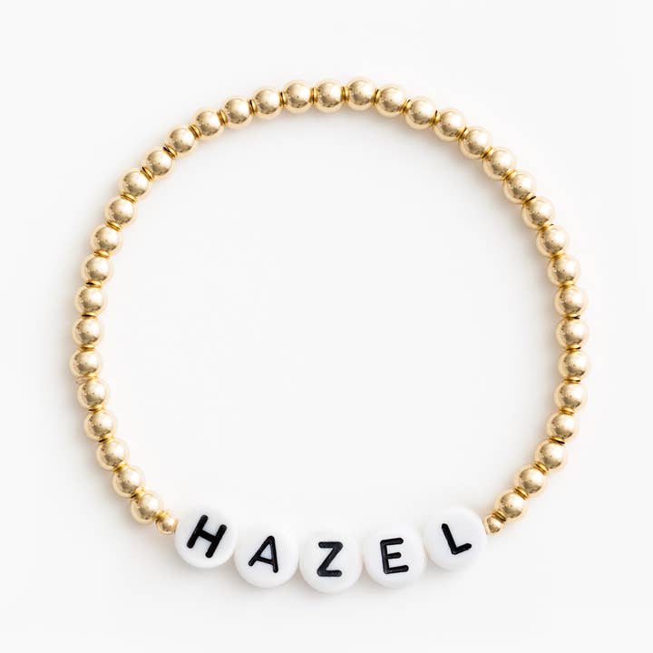 The Mini Gold with End Beads Bracelet for wholesale by Names For Good