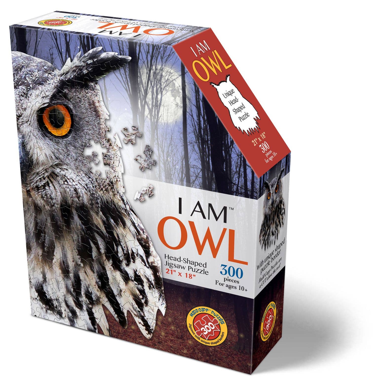 Madd Capp Games & Puzzles - Wholesale Puzzle - Adult - I AM Owl 300 piece jigsaw puzzle - gift1