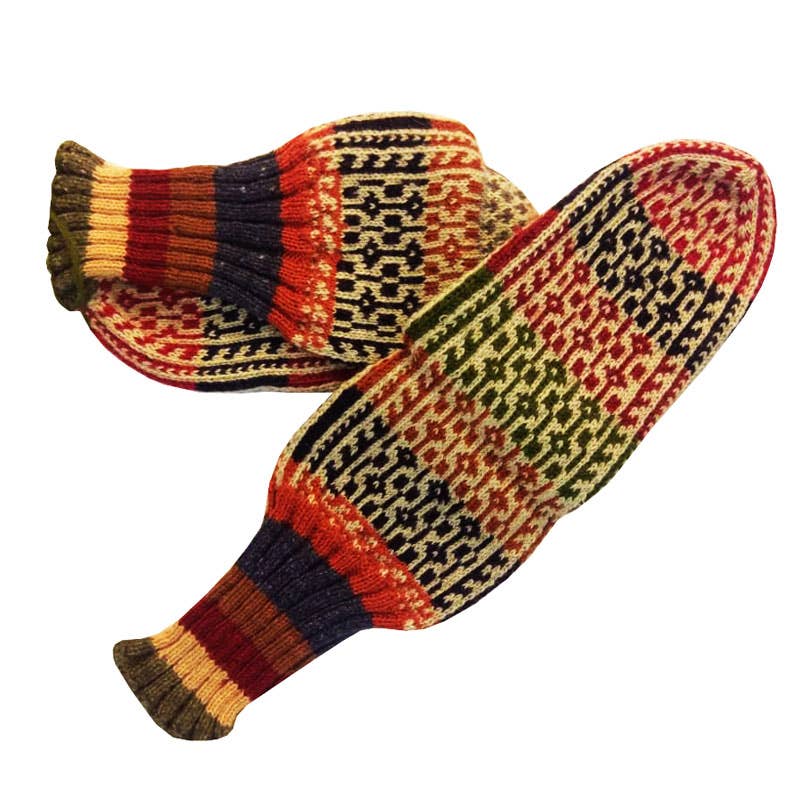 SONNATI - Wholesale Sock Slippers - Unisex - Unisex Wool House Sock Slipper - Brand Name: Zoe (SK 84)12