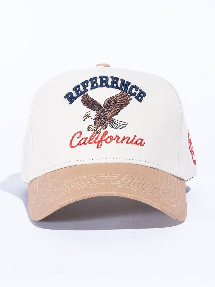Eagle California Hat (Ivory/Tan) for wholesale by Reference Co