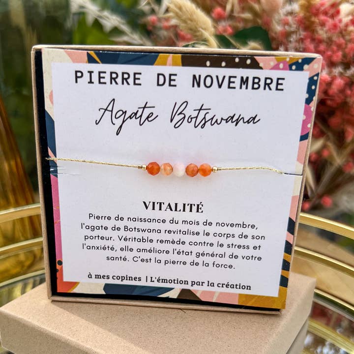 BIRTHSTONE BRACELET - NOVEMBER for wholesale by à mes copines
